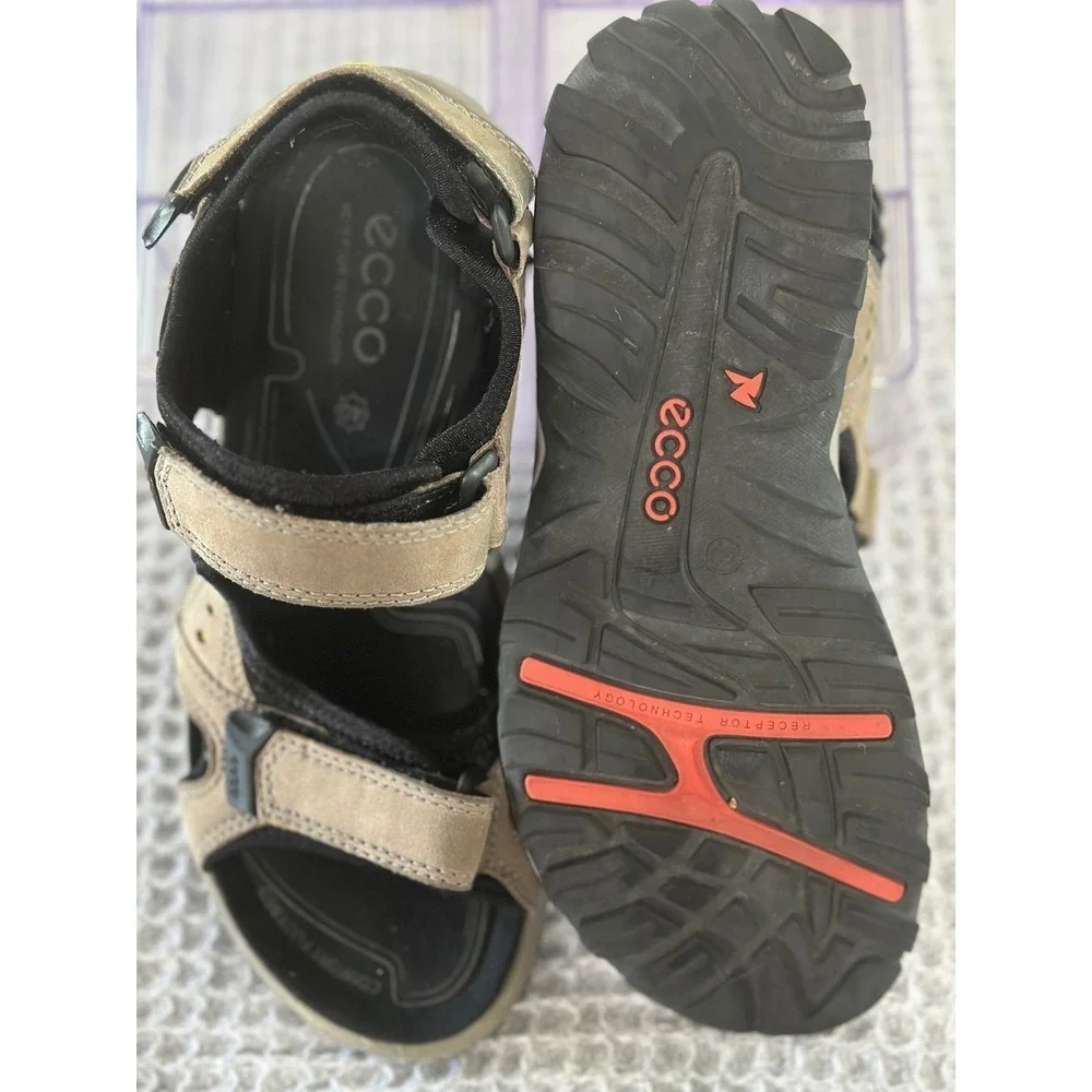 ECCO‎ Sporty Adjustable Strap Sandals Comfort Footbed Outdoor Size 40